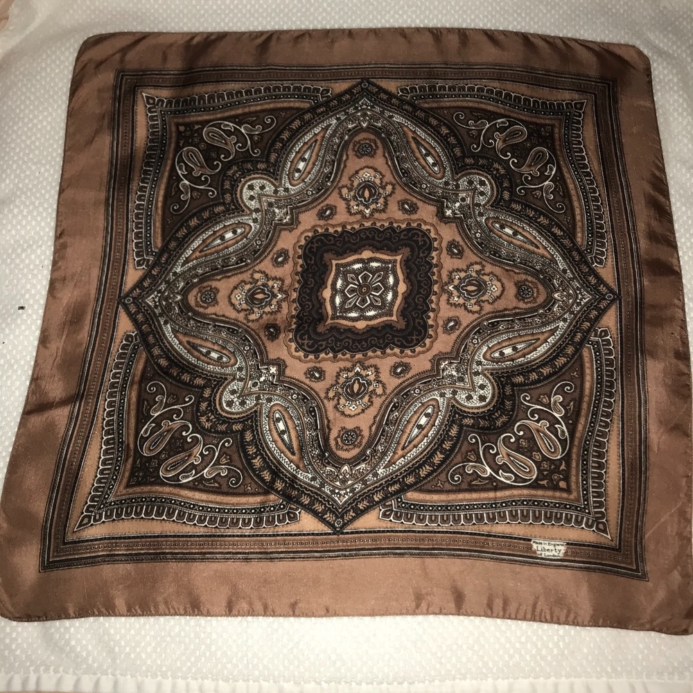 Liberty of London Silk Scarf Geometric Paisley 23”